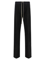 Schwarze Baumwoll-Freizeithose