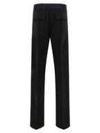 Schwarze Baumwoll-Freizeithose