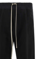 Schwarze Baumwoll-Freizeithose