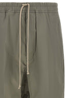 Graue Baumwoll-Cropped-Hose