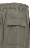 Graue Baumwoll-Cropped-Hose
