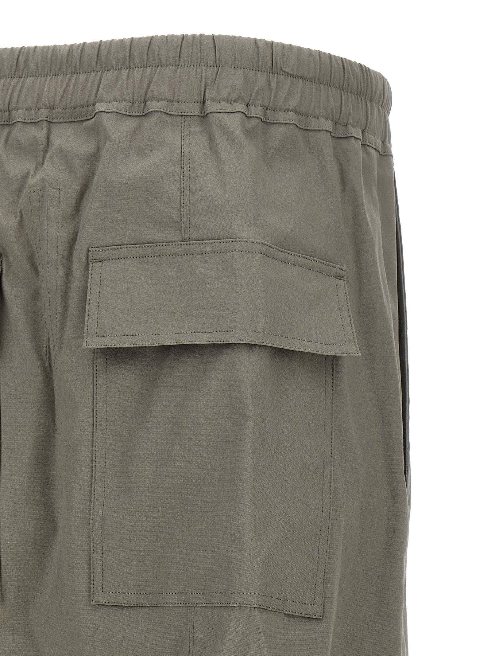Graue Baumwoll-Cropped-Hose