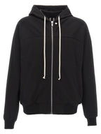 Schwarzer Baumwoll-Hoodie
