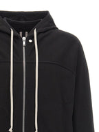 Schwarzer Baumwoll-Hoodie