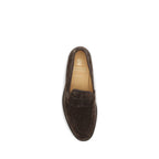 Braune Slipper aus Leder