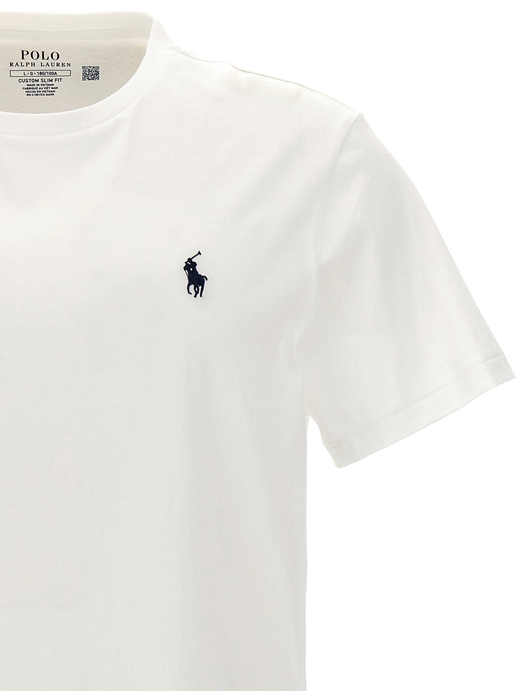 Weißes Baumwoll-T-Shirt