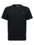 Schwarzes Baumwoll-T-Shirt