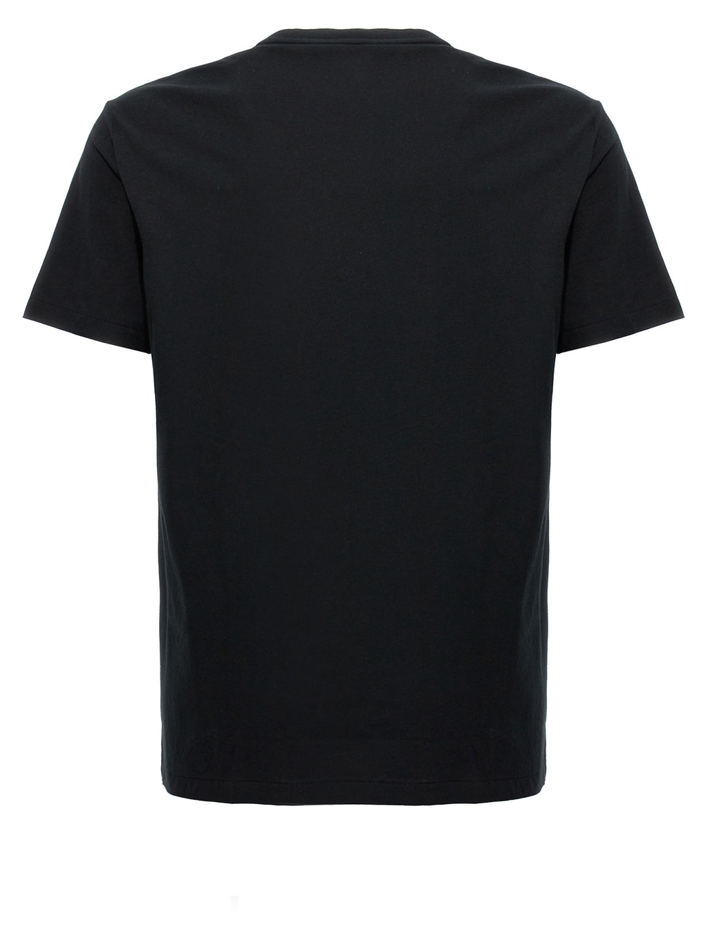 Schwarzes Baumwoll-T-Shirt