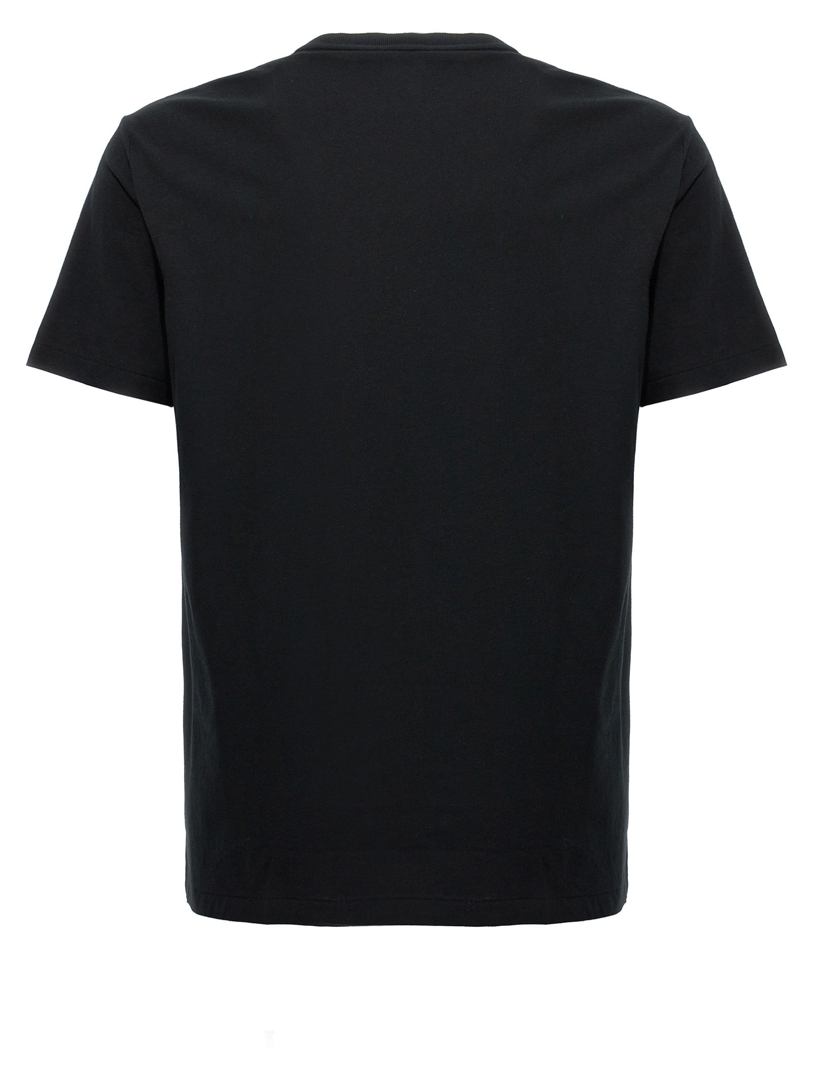 Schwarzes Baumwoll-T-Shirt