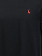 Schwarzes Baumwoll-T-Shirt