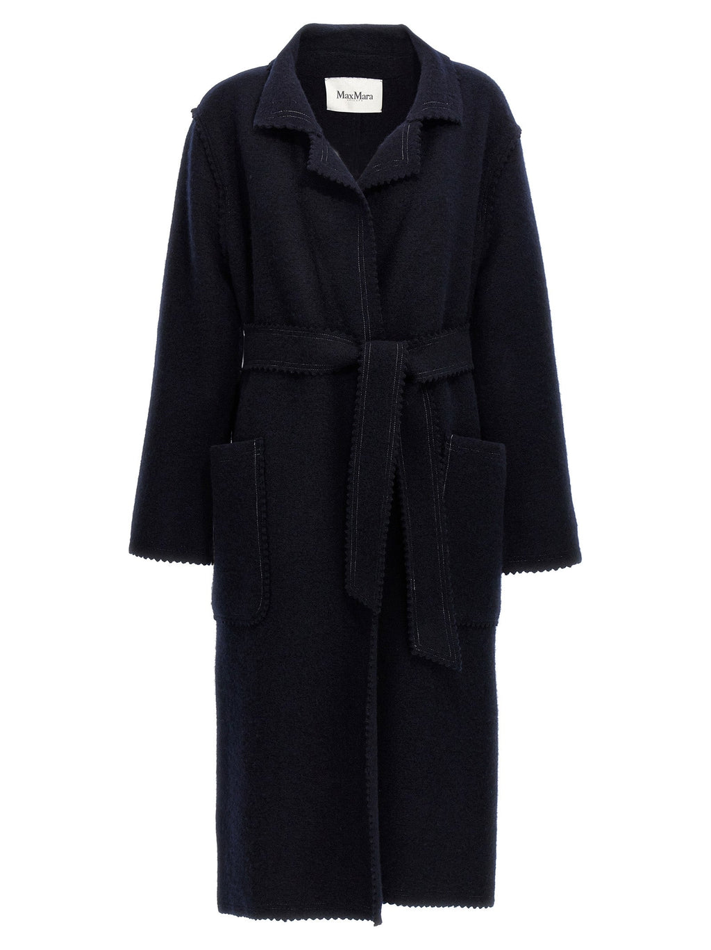 Blauer Wollmantel Max Mara