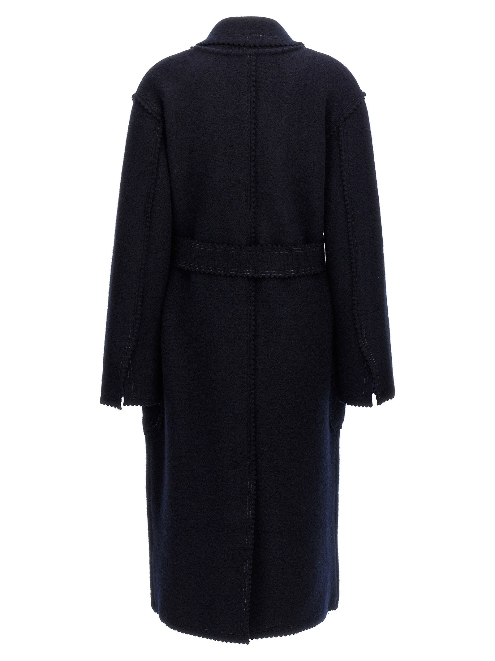 Blauer Wollmantel Max Mara
