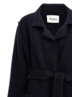 Blauer Wollmantel Max Mara