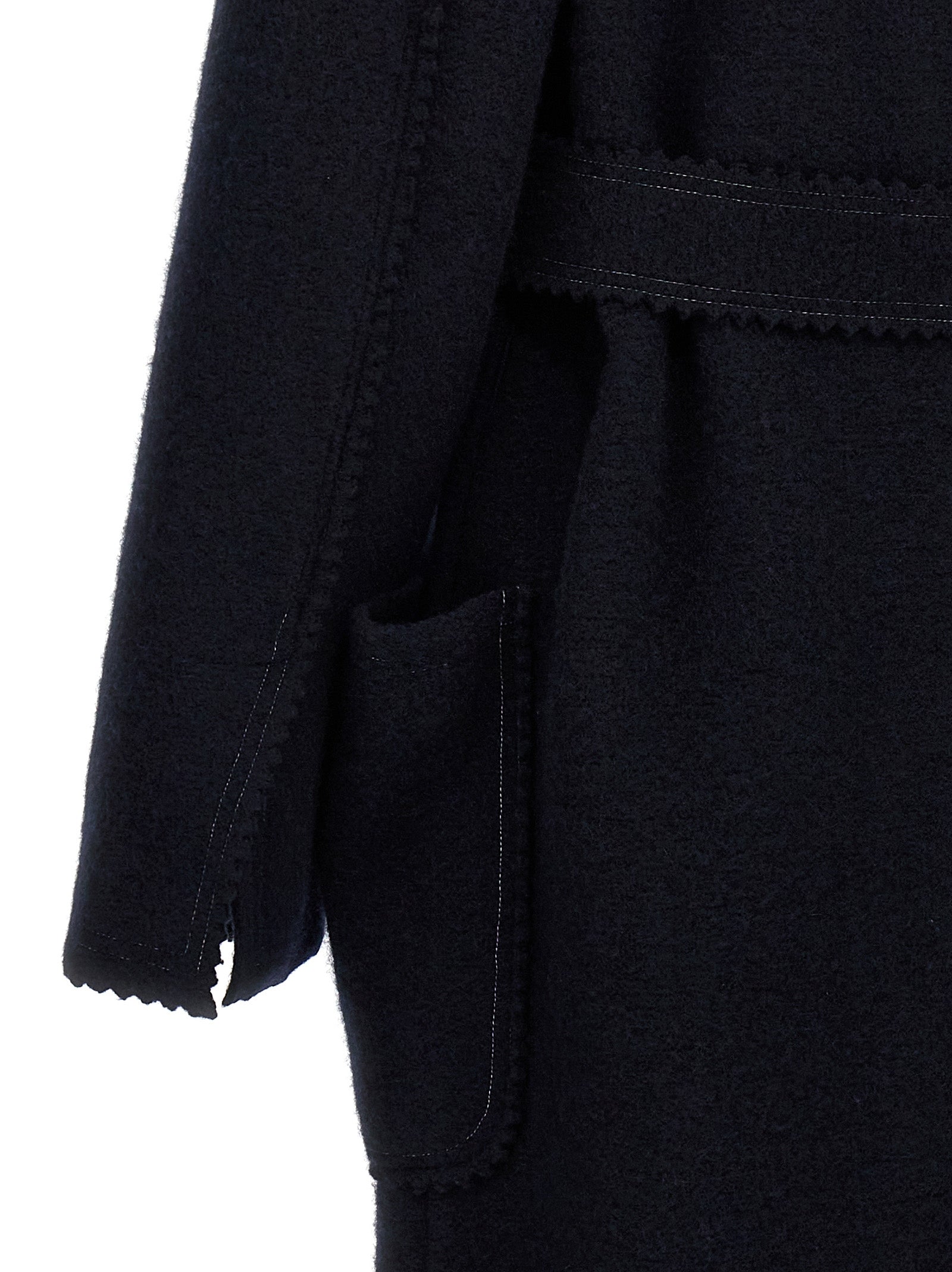 Blauer Wollmantel Max Mara