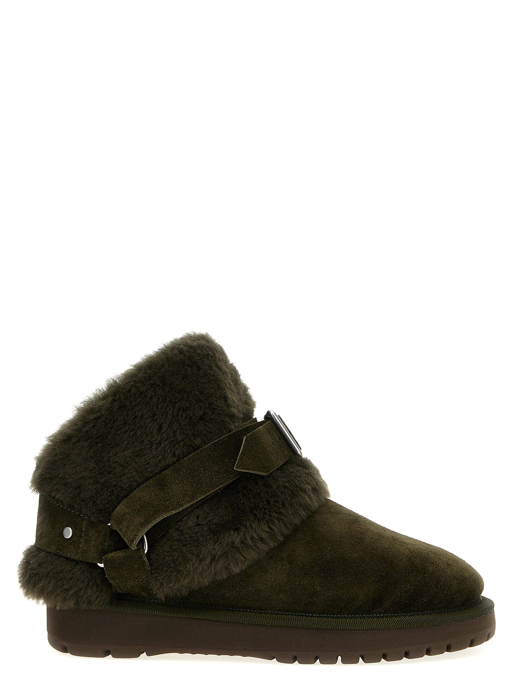 Bicolor Leather Ankle Boots Burberry