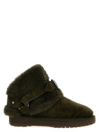 Bicolor Leather Ankle Boots Burberry