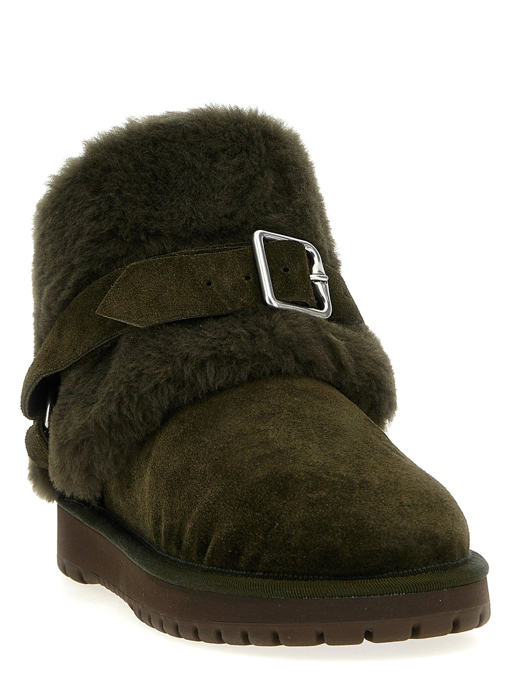 Bicolor Leather Ankle Boots Burberry
