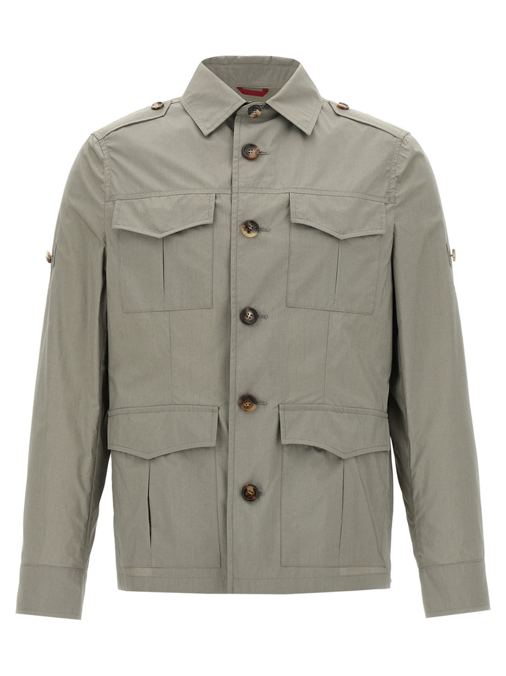 Zweifarbige Baumwoll-Shell-Jacke