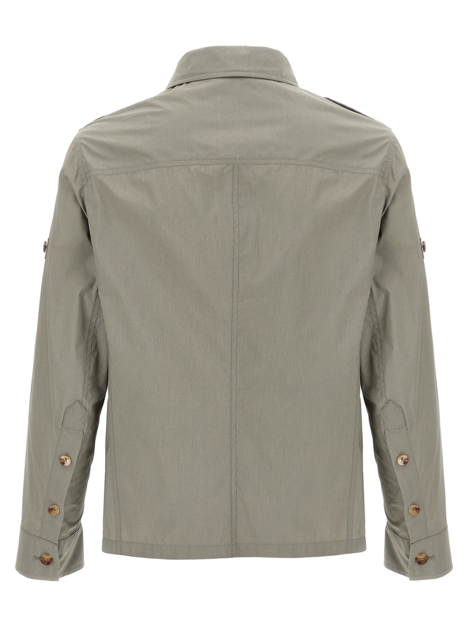 Zweifarbige Baumwoll-Shell-Jacke