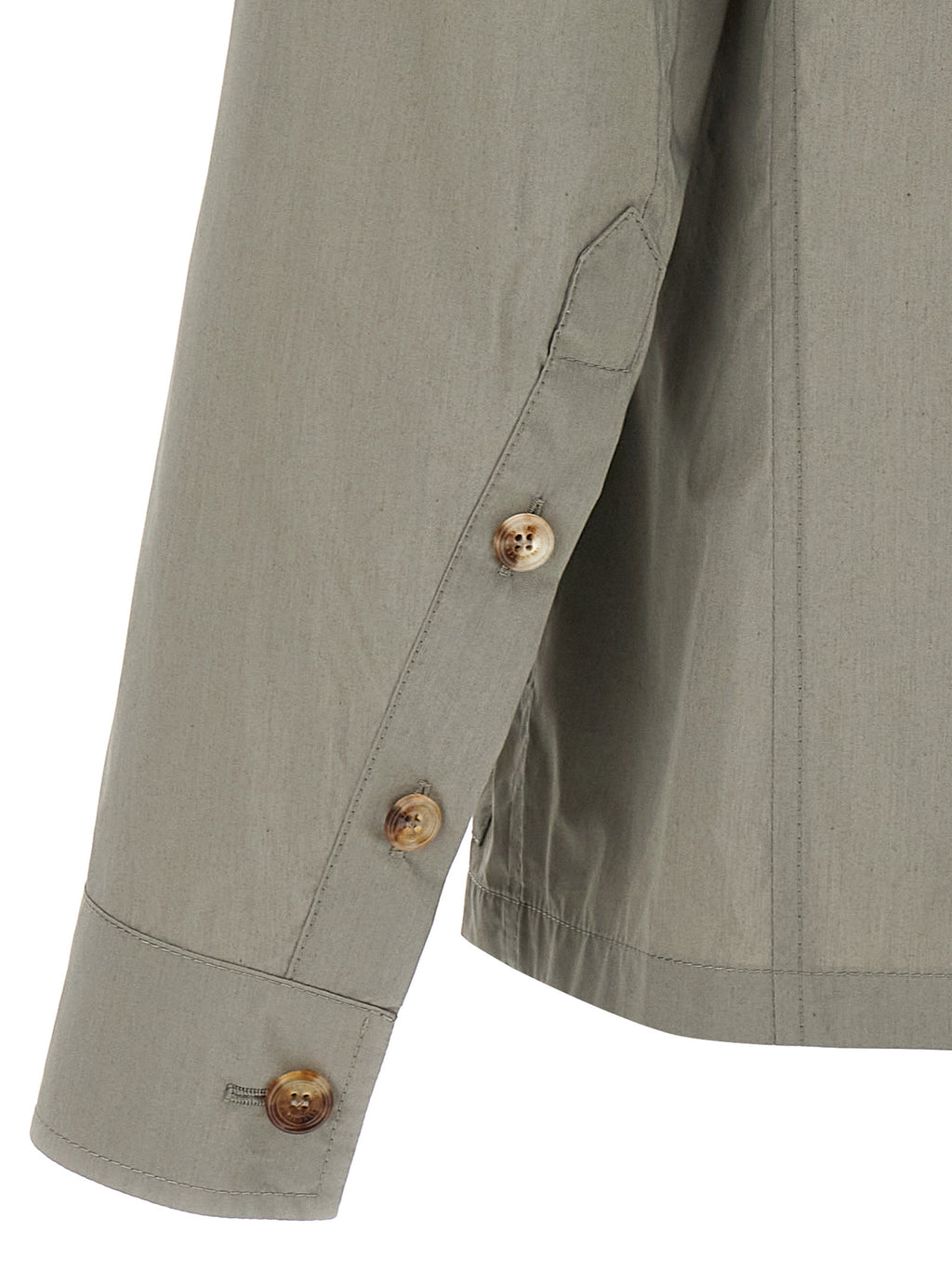 Zweifarbige Baumwoll-Shell-Jacke