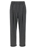 Graue Hose aus reiner Schurwolle