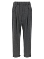 Graue Hose aus reiner Schurwolle
