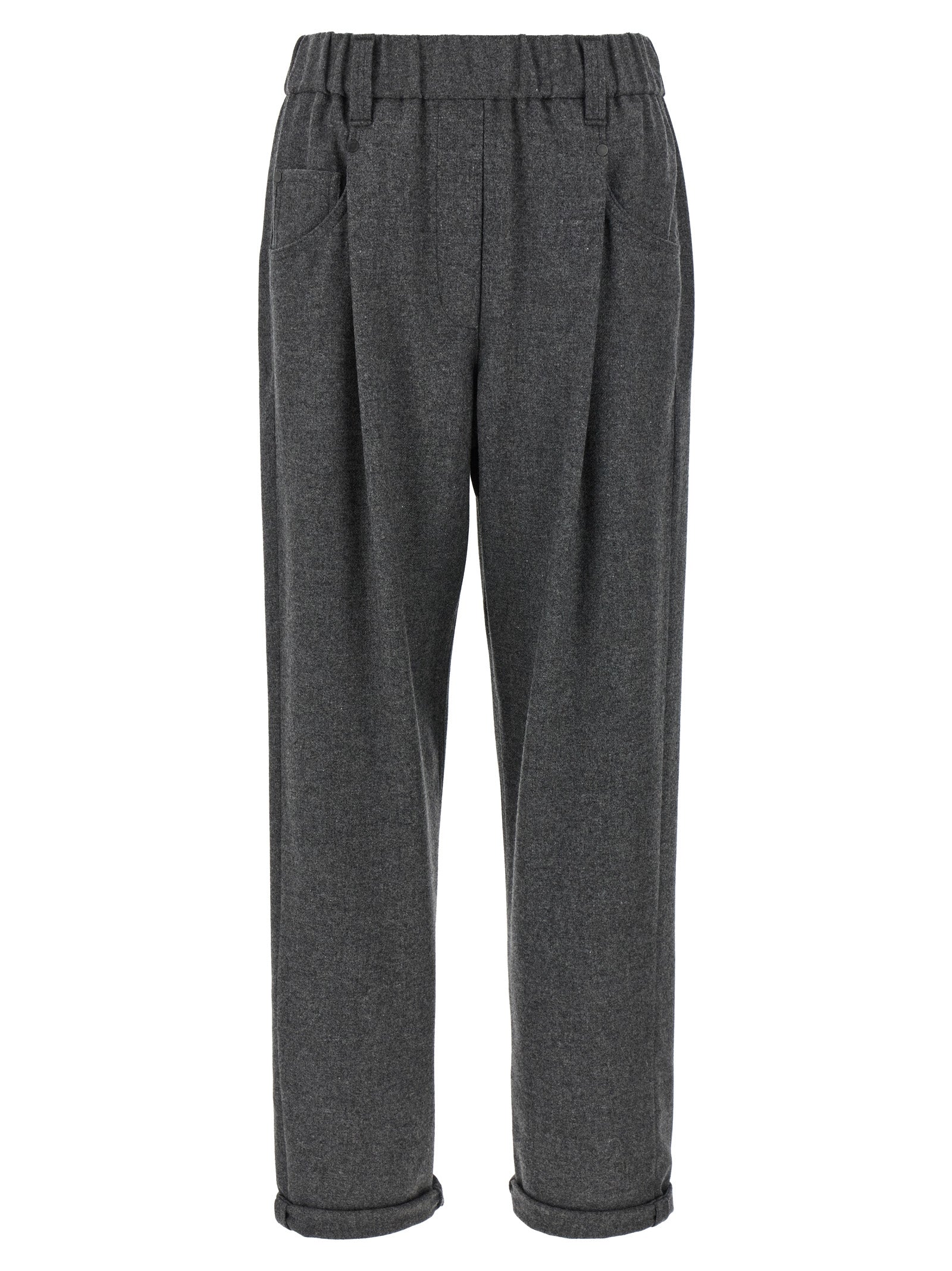 Graue Hose aus reiner Schurwolle