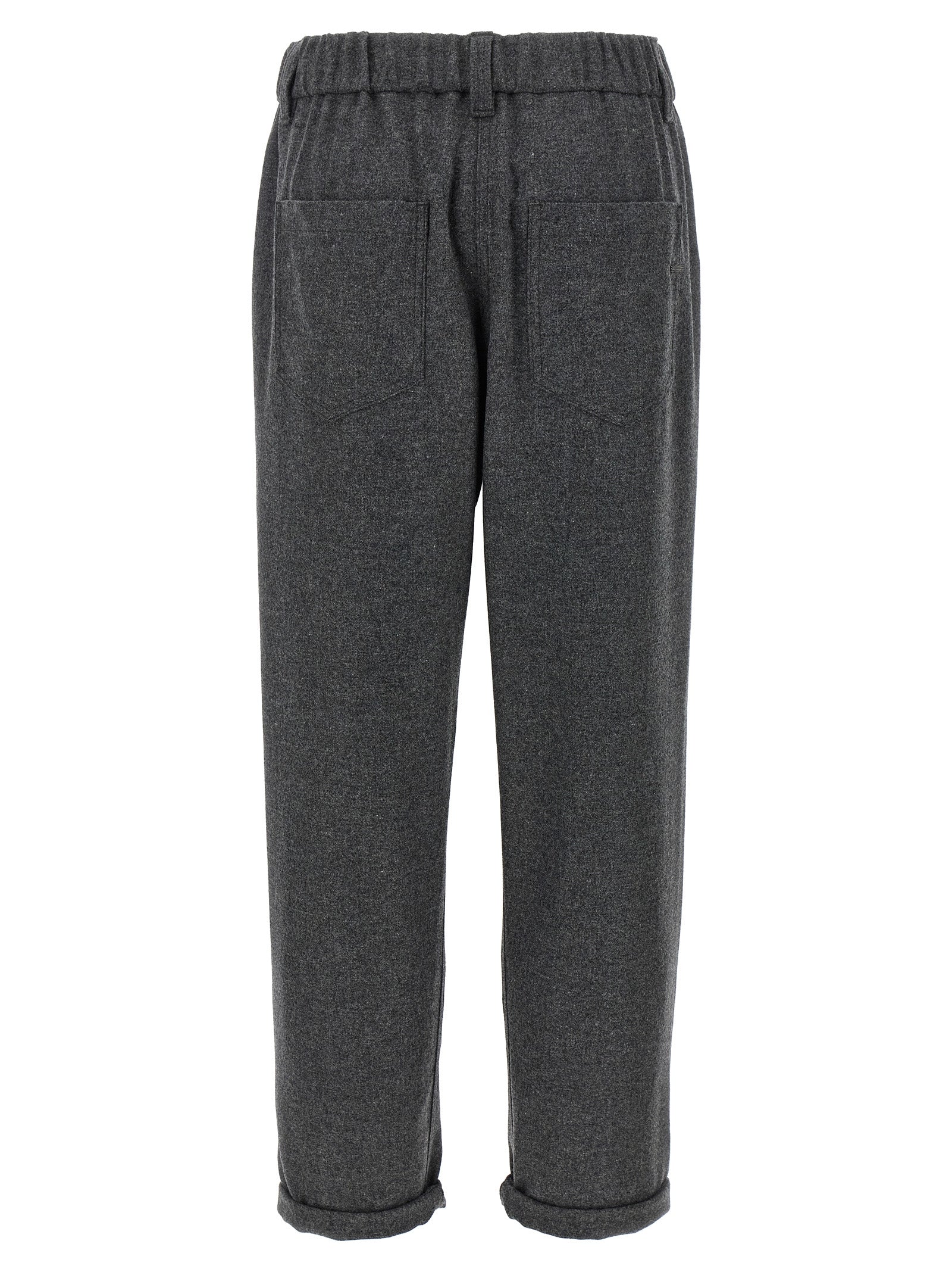 Graue Hose aus reiner Schurwolle