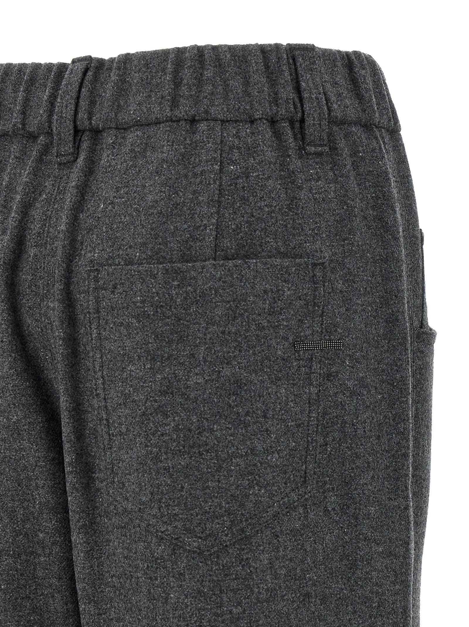 Graue Hose aus reiner Schurwolle