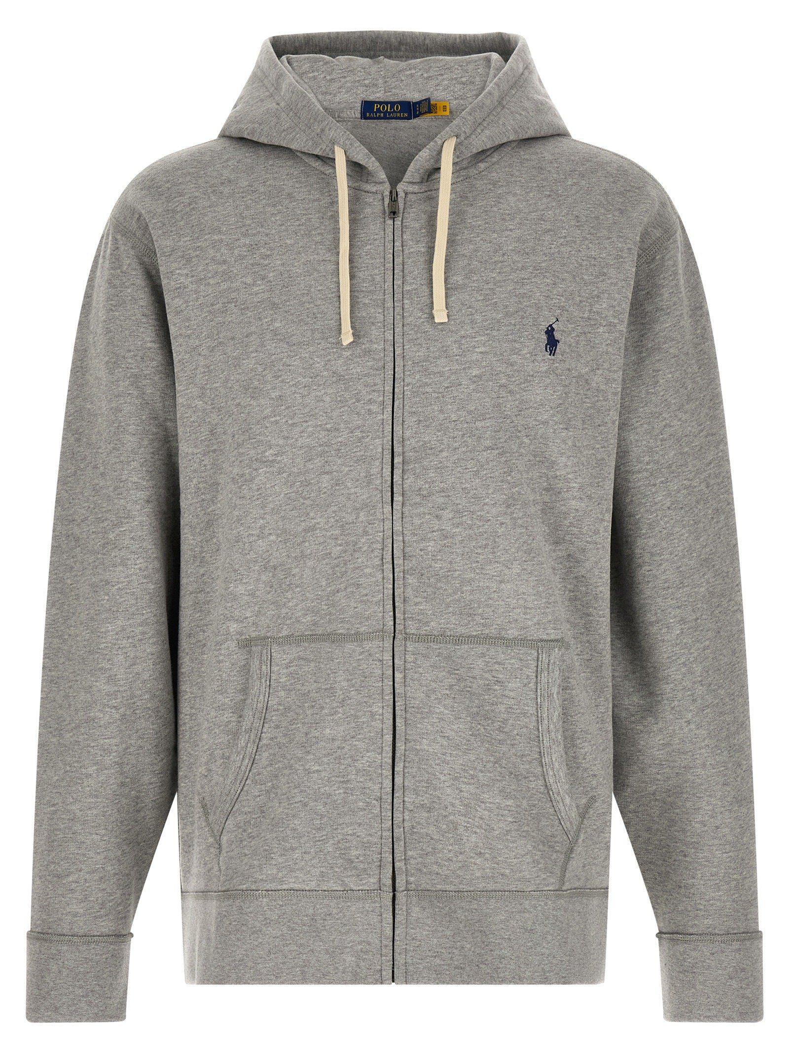 Grauer Baumwollpullover