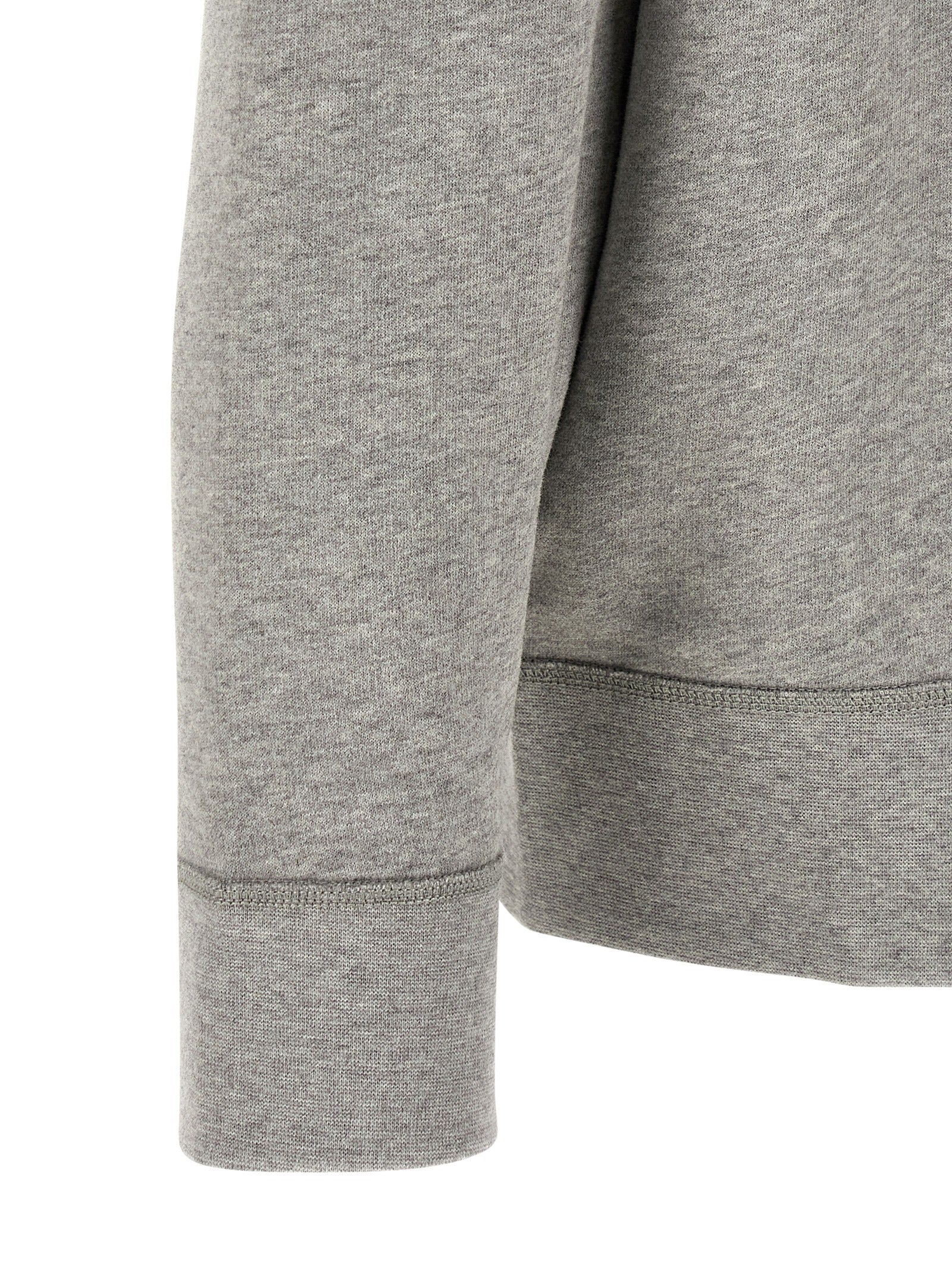Grauer Baumwollpullover