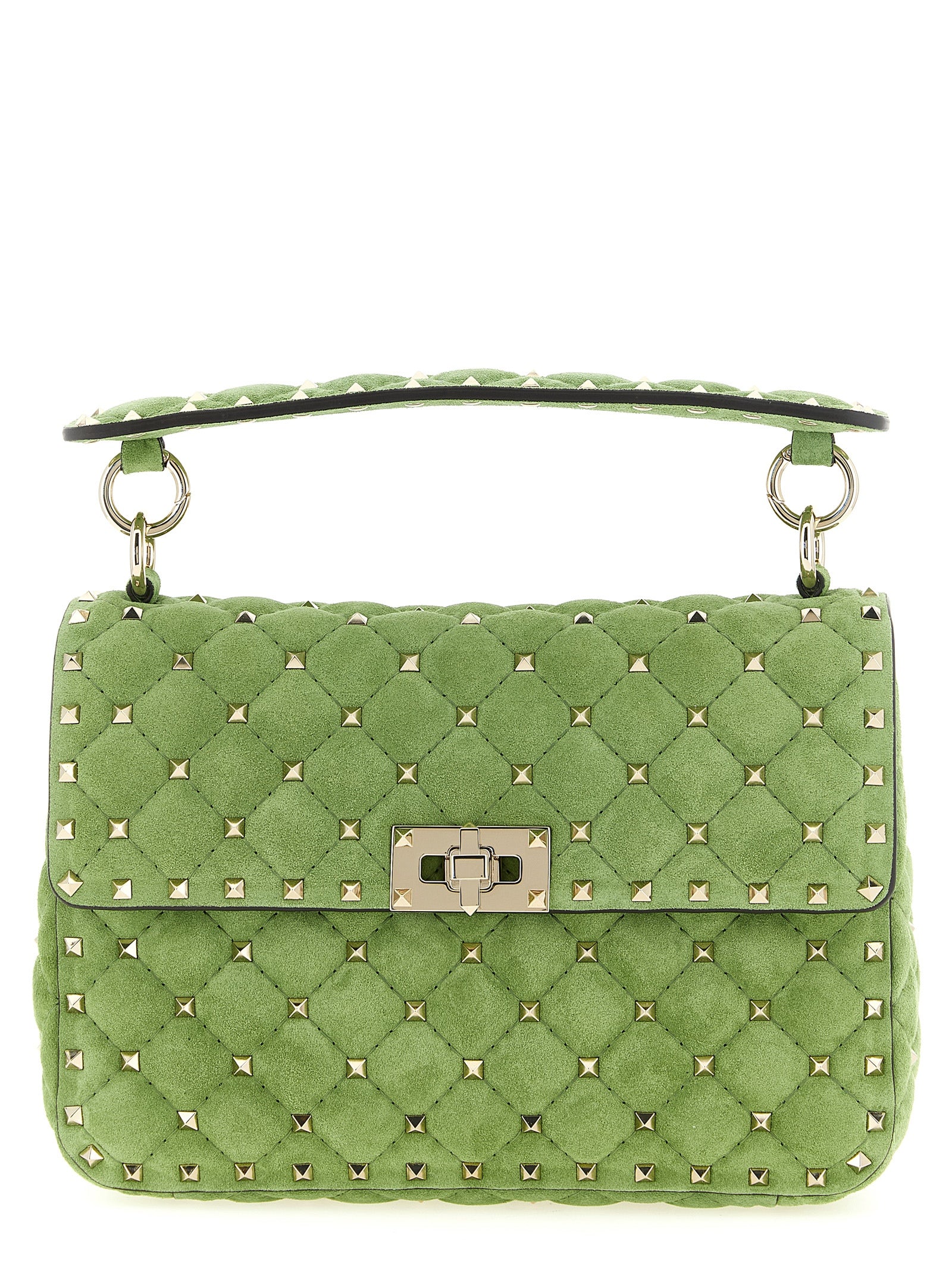 Zweifarbige Schultertasche aus Kalbsleder