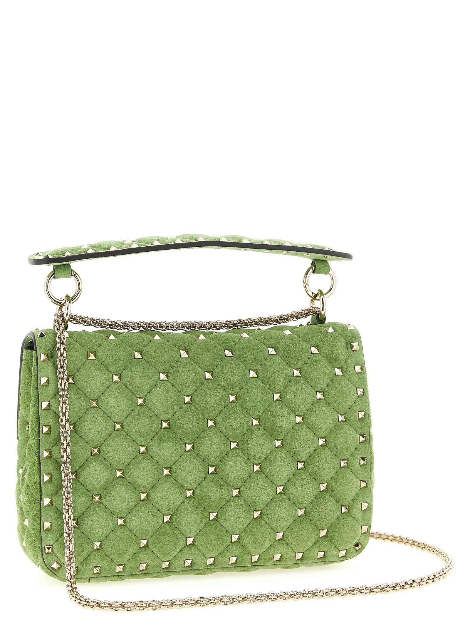Zweifarbige Schultertasche aus Kalbsleder