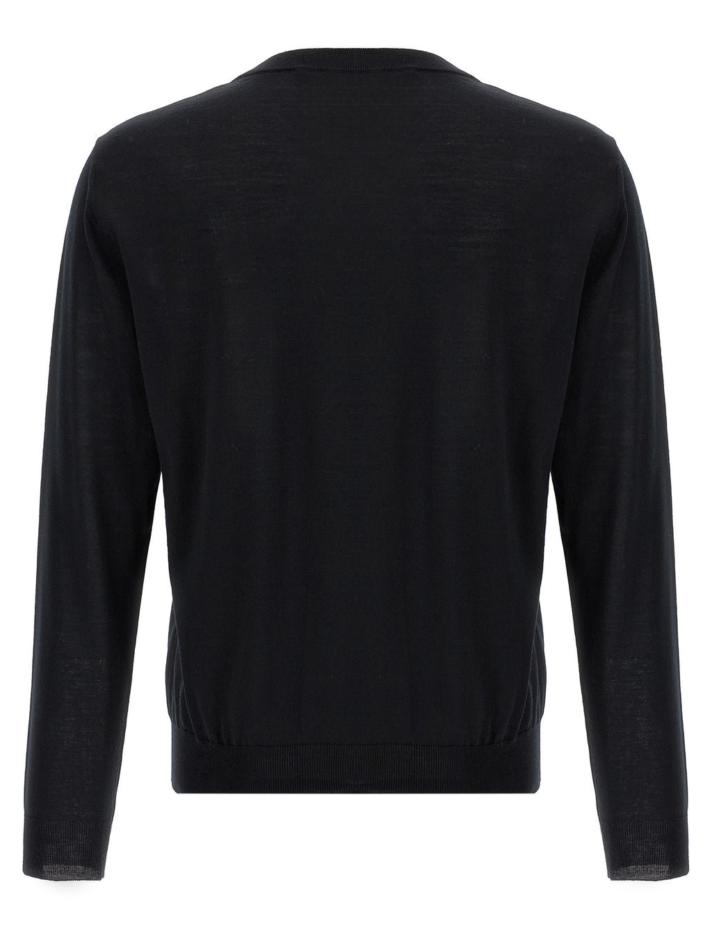 Schwarzer Cardigan aus Schurwolle