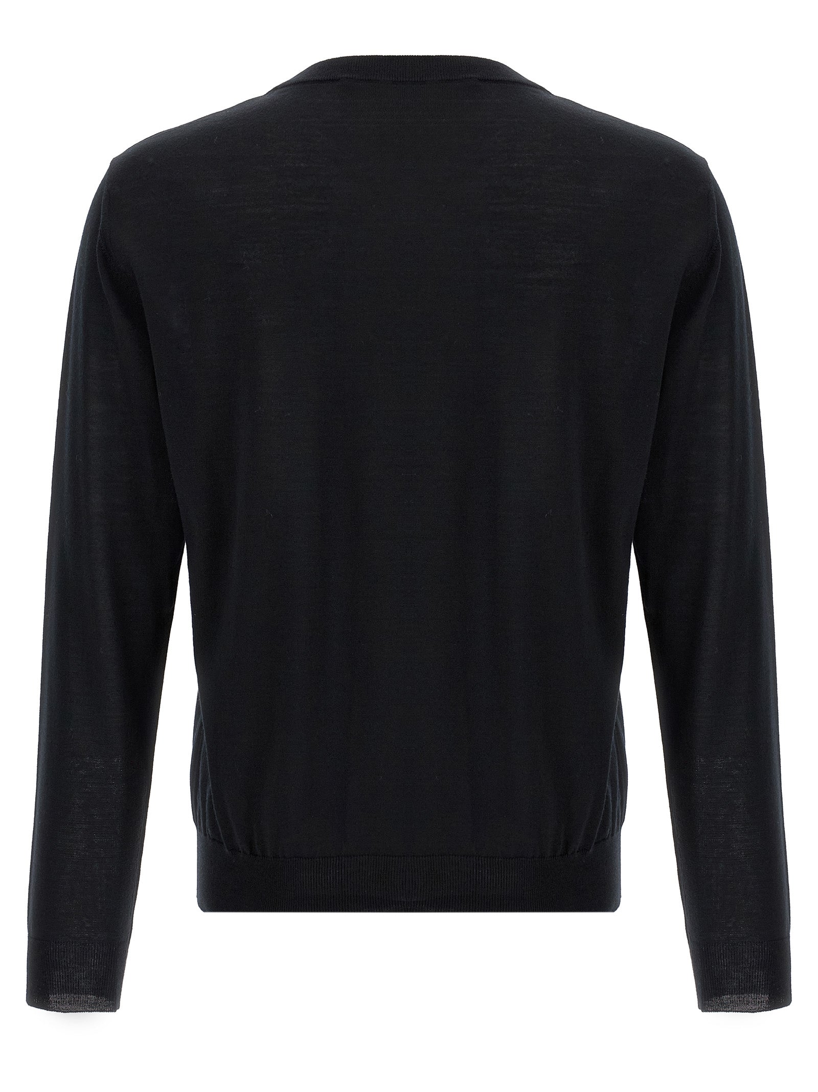 Schwarzer Cardigan aus Schurwolle