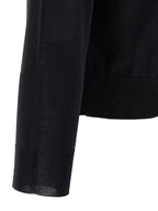 Schwarzer Cardigan aus Schurwolle