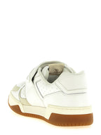 Weiße Leder-Athletic-Sneaker