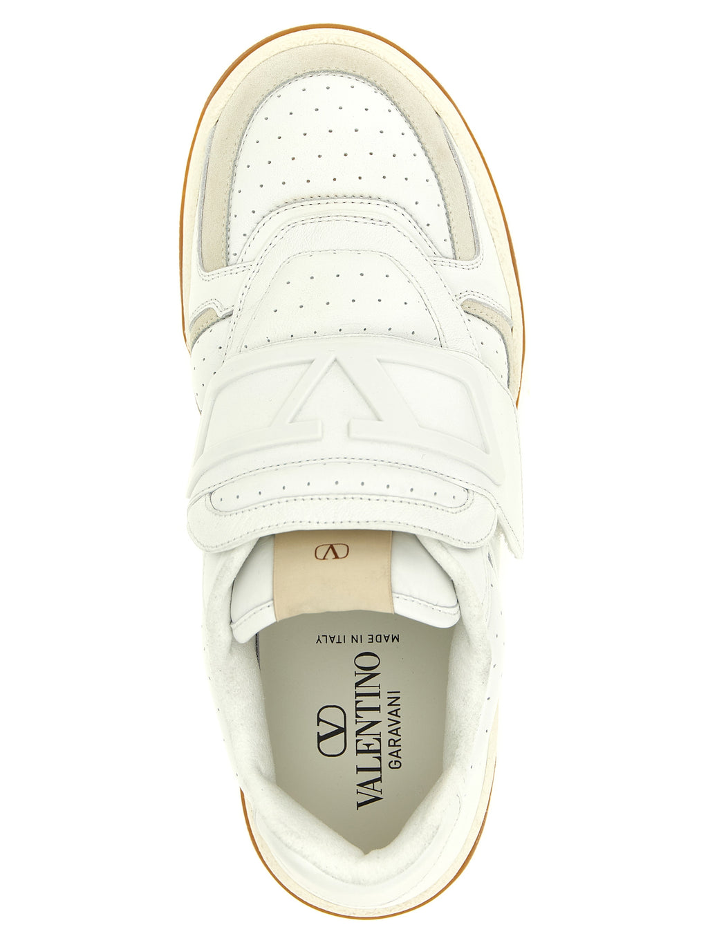 Weiße Leder-Athletic-Sneaker