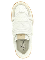 Weiße Leder-Athletic-Sneaker