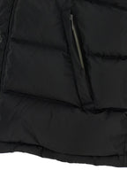 Schwarze ärmellose Jacke aus Polyamid