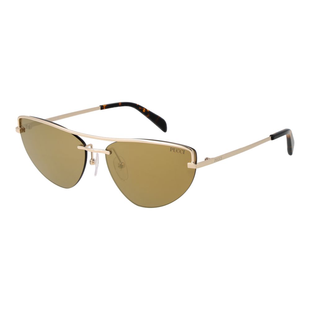 Goldfarbene Sonnenbrille aus Metall 1066390