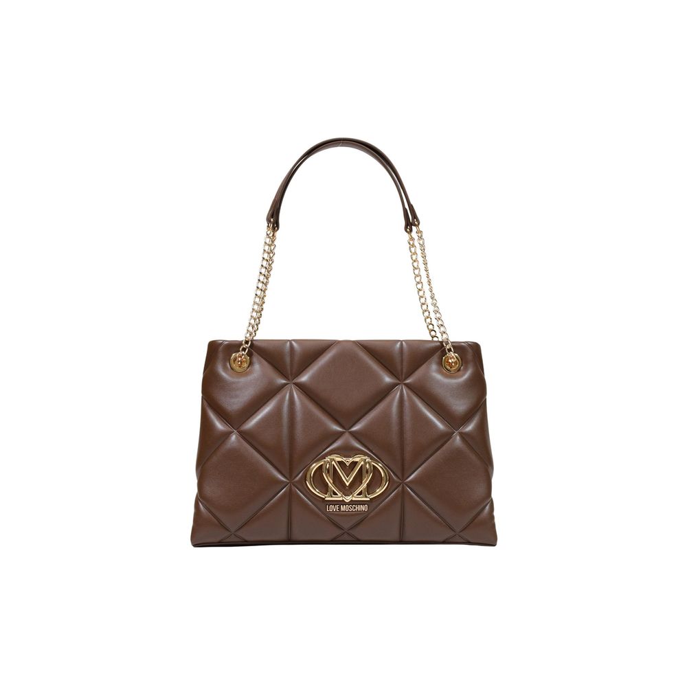 Braune Handtasche aus Polyethylen