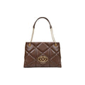 Braune Handtasche aus Polyethylen