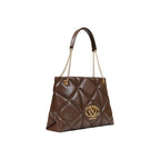 Braune Handtasche aus Polyethylen