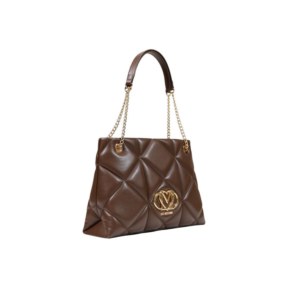 Braune Handtasche aus Polyethylen