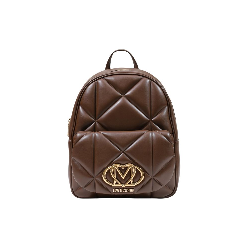 Brauner Rucksack aus Polyethylen