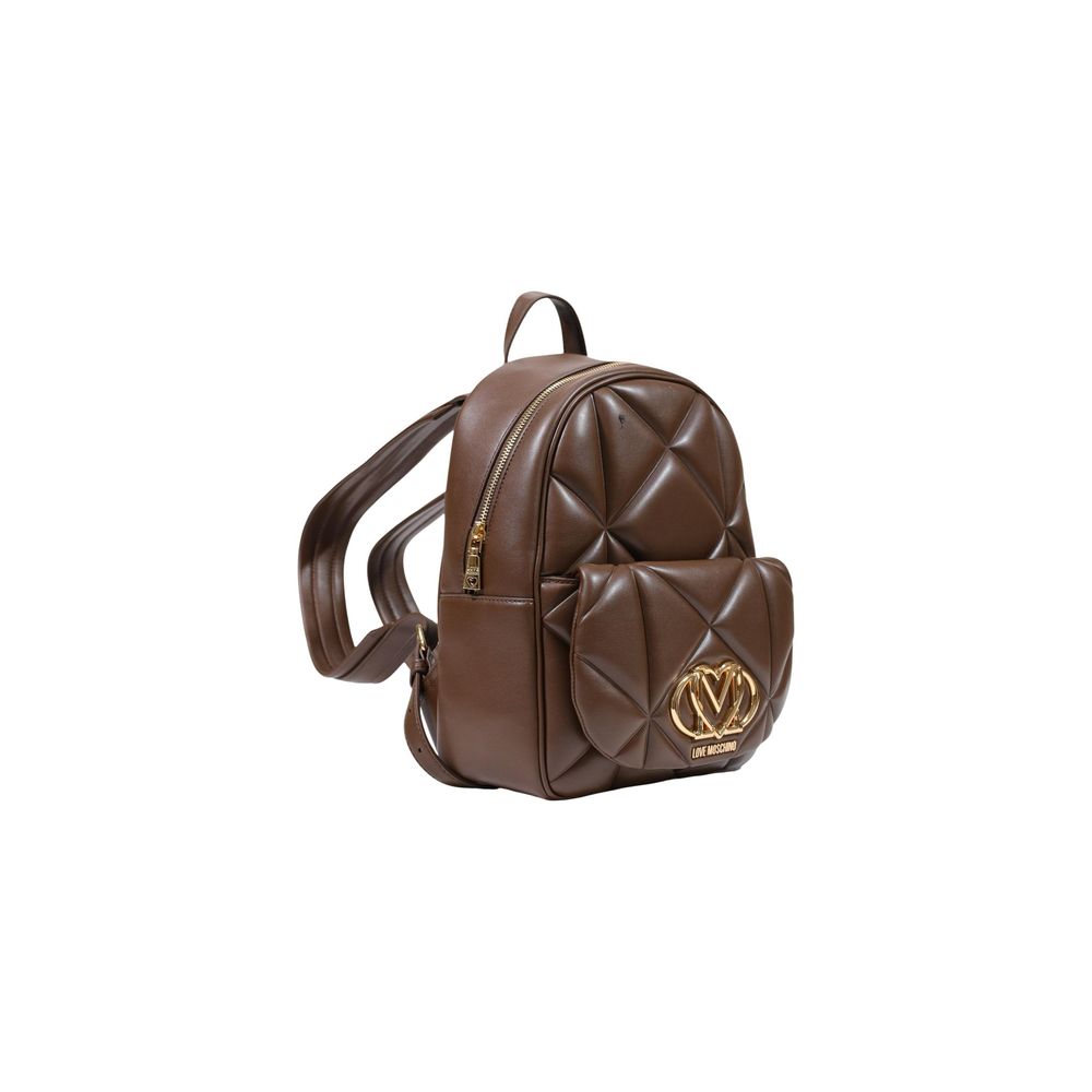 Brauner Rucksack aus Polyethylen