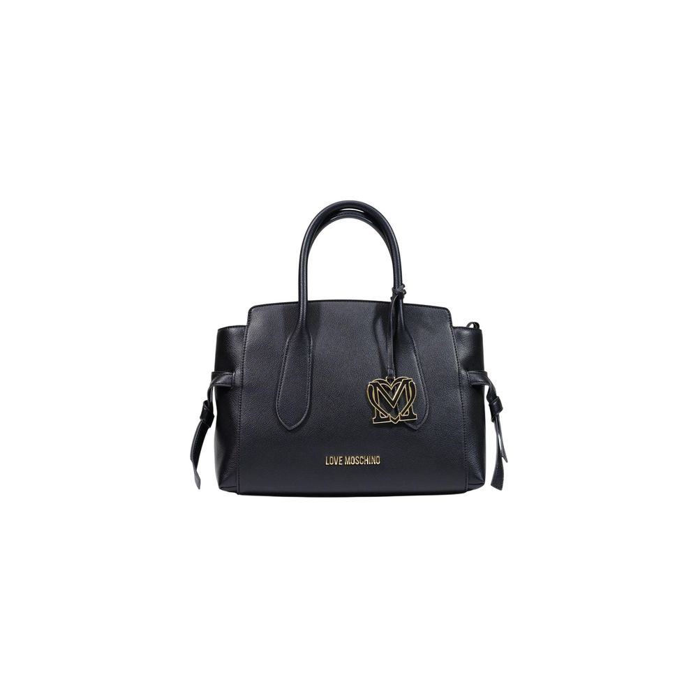 Schwarze Handtasche aus Polyethylen