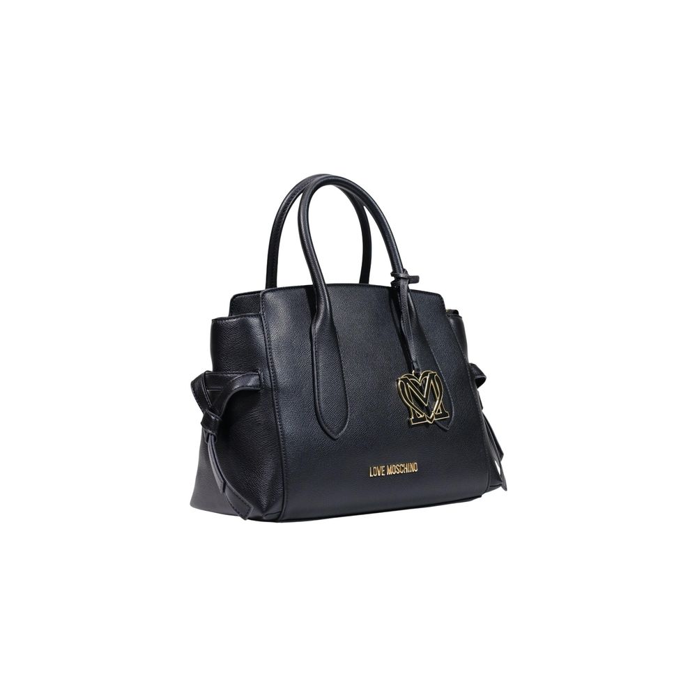 Schwarze Handtasche aus Polyethylen