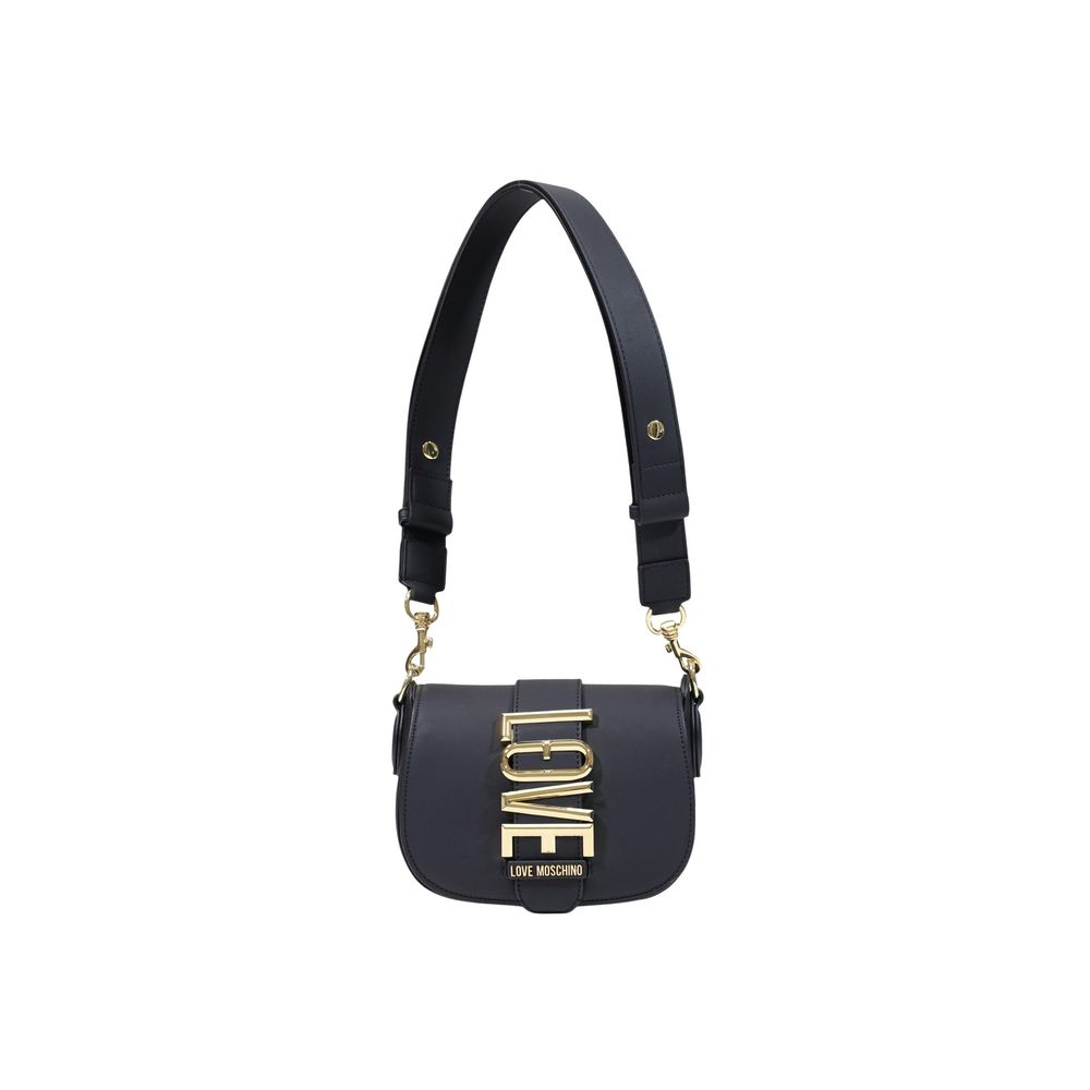 Schwarze Handtasche aus Polyethylen